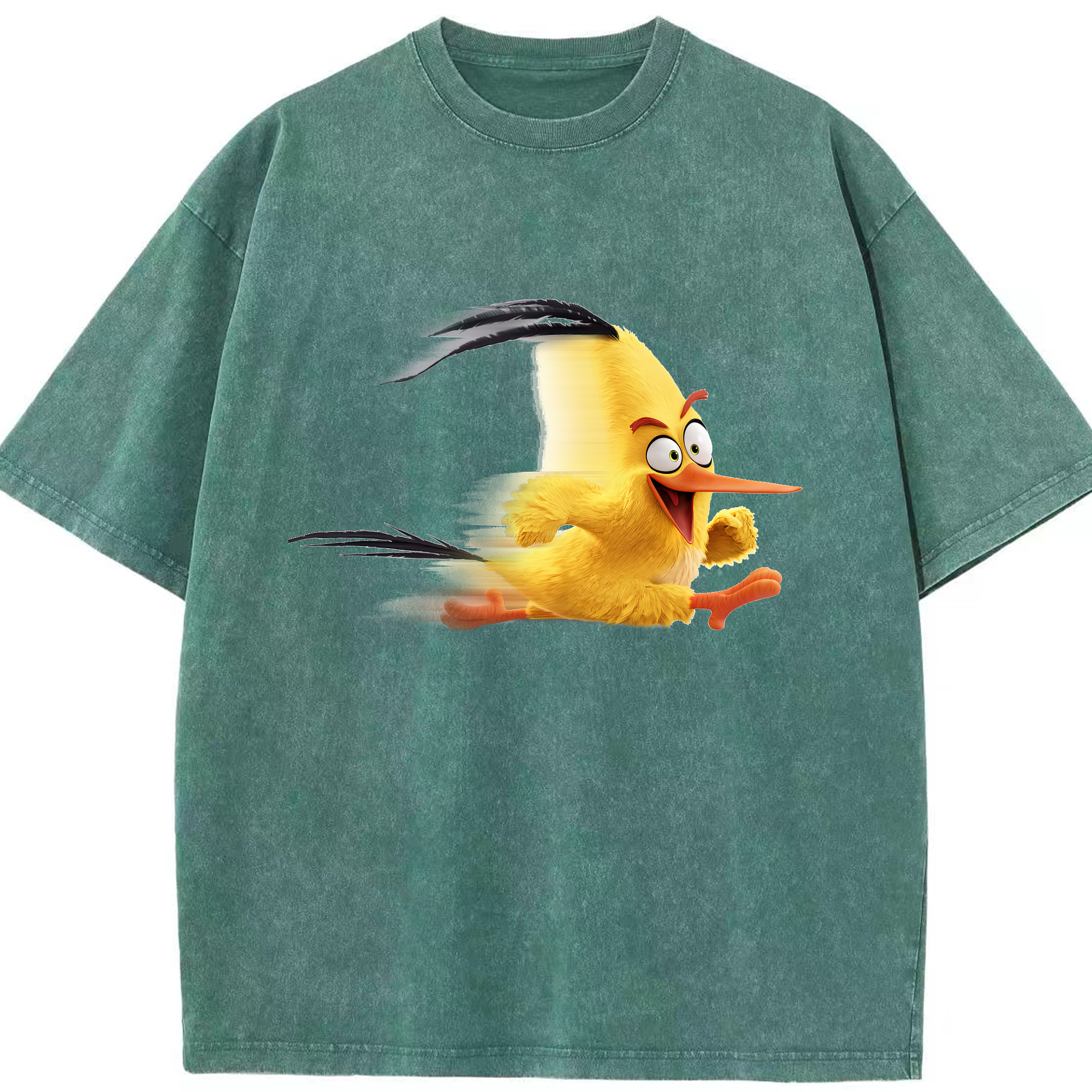 （画像用） Angry Birds アングリーバード 綿100% ヴィンテージ風 半袖Tシャツ（フロントプリント）